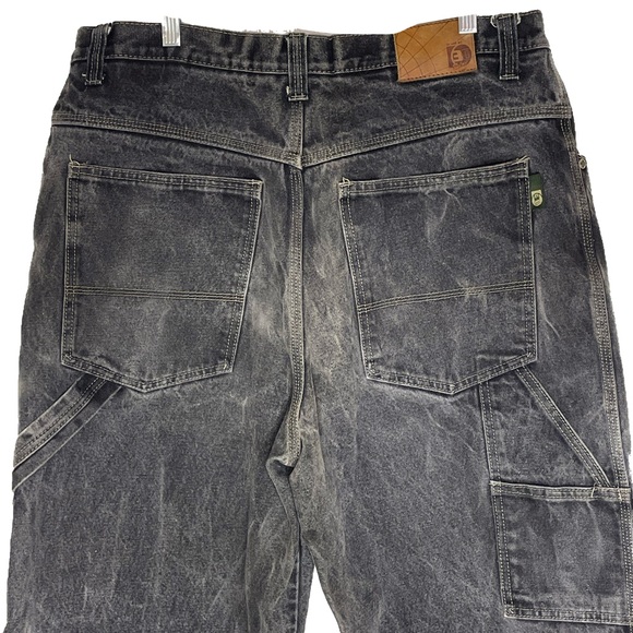 Thirty Below Grey Carpenter Denim Jeans - Picture 3 of 5